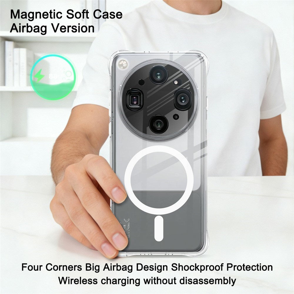 OPPO Find X9 Ultra IMAK Flexible Plastic Case - MagSafe Compatible - Transparent