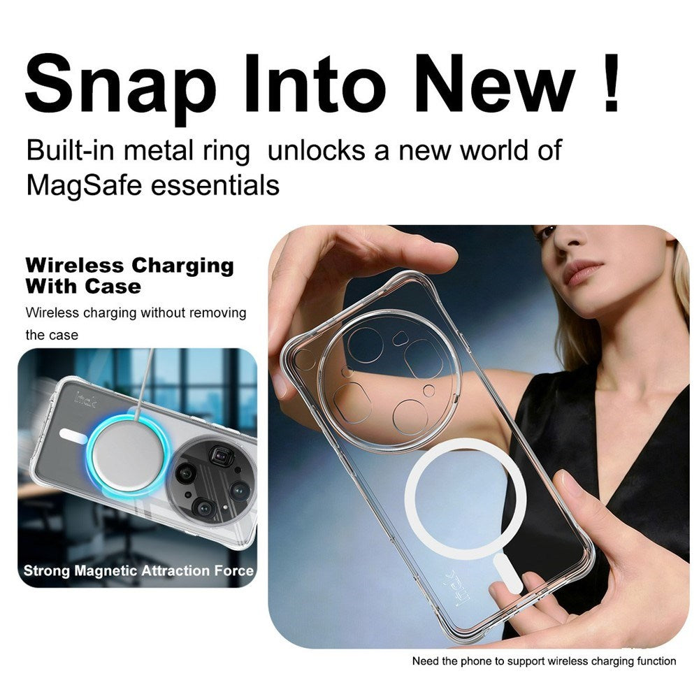 OPPO Find X9 Ultra IMAK Flexible Plastic Case - MagSafe Compatible - Transparent