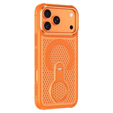 iPhone 17 Pro Max EIDERWOOD Hybrid Case with Heat Dissipation & 360° Rotating Kickstand - MagSafe Compatible - Orange