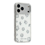 iPhone 17 Pro Max EIDERWOOD Hybrid Case with Rhinestone & Floral Design - White / Flowers
