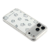 iPhone 17 Pro Max EIDERWOOD Hybrid Case with Rhinestone & Floral Design - White / Flowers