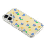 iPhone 17 EIDERWOOD Hybrid Case with Rhinestone & Floral Design - Yellow / Tulips