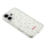 iPhone 17 EIDERWOOD Hybrid Case with Rhinestone & Floral Design - White / Spring Flowers