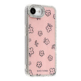 iPhone 17e / 16e EIDERWOOD Hybrid Case with Rhinestone & Floral Design - Pink / Flowers