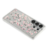 Samsung Galaxy S26 Ultra EIDERWOOD Hybrid Case with Rhinestone & Floral Design - Transparent / Cherry blossoms