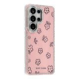 Samsung Galaxy S26 Ultra EIDERWOOD Hybrid Case with Rhinestone & Floral Design - Pink / Flowers