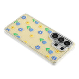 Samsung Galaxy S26 Ultra EIDERWOOD Hybrid Case with Rhinestone & Floral Design - Yellow / Tulips
