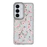 Samsung Galaxy S26 EIDERWOOD Hybrid Case with Rhinestone & Floral Design - Transparent / Cherry Blossoms