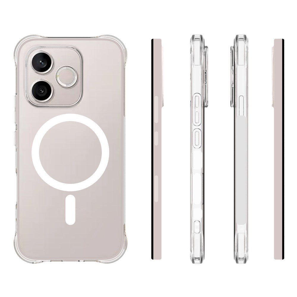 Honor 600 Lite EIDERWOOD Flexible Plastic Case with Shock-Absorbing Corners - MagSafe Compatible - Transparent