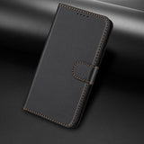 Sony Xperia 1 VIII EIDERWOOD Artificial Leather Flip Case with Stand Function and Card Holder - Black
