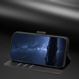 Sony Xperia 1 VIII EIDERWOOD Artificial Leather Flip Case with Stand Function and Card Holder - Black