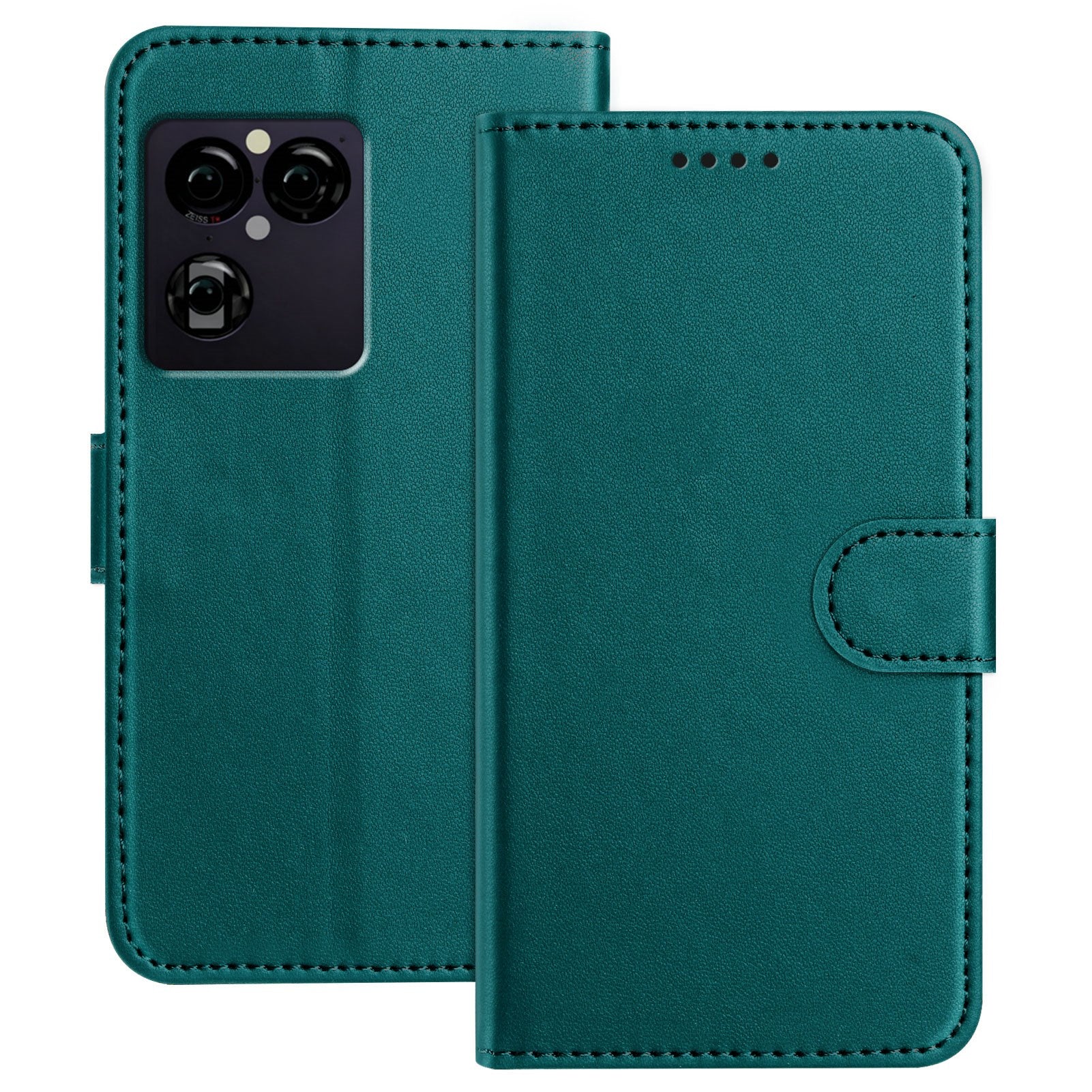 Sony Xperia 1 VIII EIDERWOOD Artificial Leather Flip Case with Stand Function and Card Holder - Green