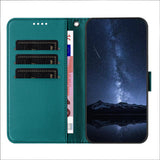 Sony Xperia 1 VIII EIDERWOOD Artificial Leather Flip Case with Stand Function and Card Holder - Green