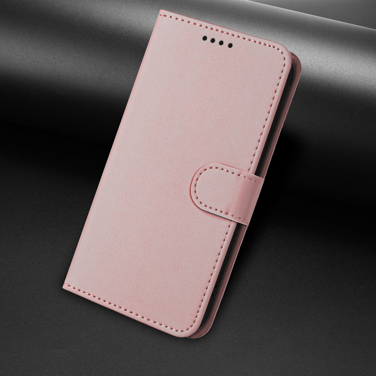 Sony Xperia 1 VIII EIDERWOOD Artificial Leather Flip Case with Stand Function and Card Holder - Pink