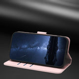 Sony Xperia 1 VIII EIDERWOOD Artificial Leather Flip Case with Stand Function and Card Holder - Pink