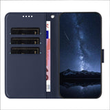 Sony Xperia 1 VIII EIDERWOOD Artificial Leather Flip Case with Stand Function and Card Holder - Blue