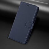 Sony Xperia 1 VIII EIDERWOOD Artificial Leather Flip Case with Stand Function and Card Holder - Blue