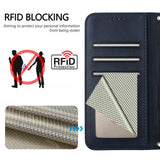 Honor 600 / 600 Pro EIDERWOOD Faux Leather Flip Case with Strap - Blue