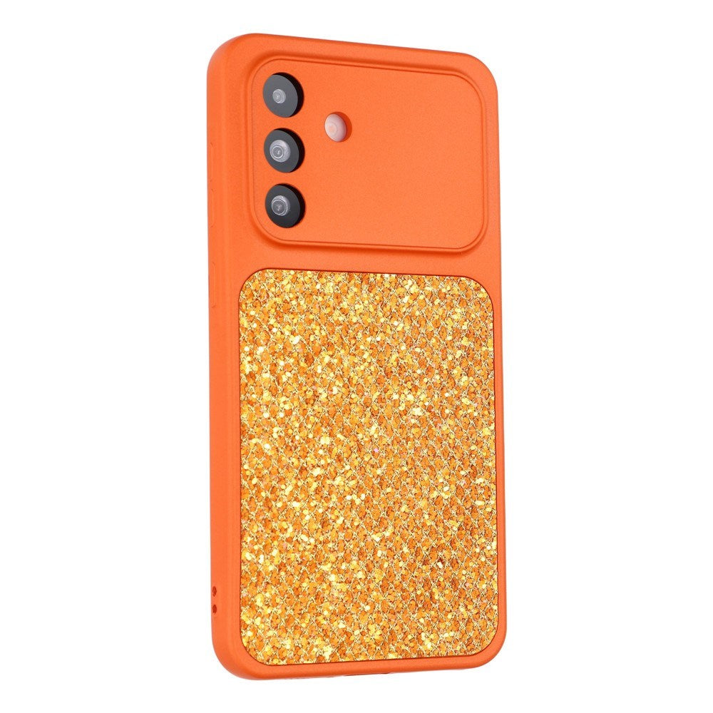 Samsung Galaxy A17 (5G) EIDERWOOD Flexible Plastic Case with Glitter - Orange