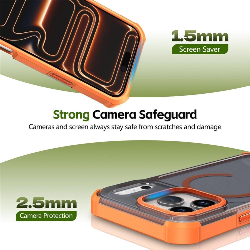 iPhone 17 Pro EIDERWOOD Matte Hybrid Plastic Case - MagSafe Compatible - Orange
