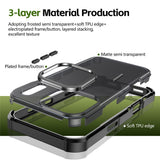 iPhone 17 Pro EIDERWOOD Matte Hybrid Plastic Case - MagSafe Compatible - Black