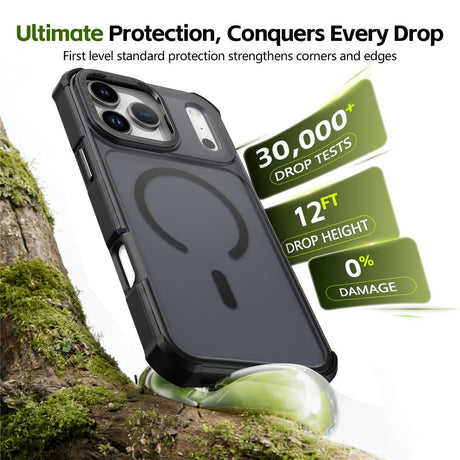 iPhone 17 Pro EIDERWOOD Matte Hybrid Plastic Case - MagSafe Compatible - Black