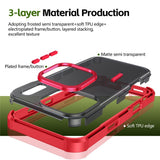 iPhone 17 Pro EIDERWOOD Matte Hybrid Plastic Case - MagSafe Compatible - Red