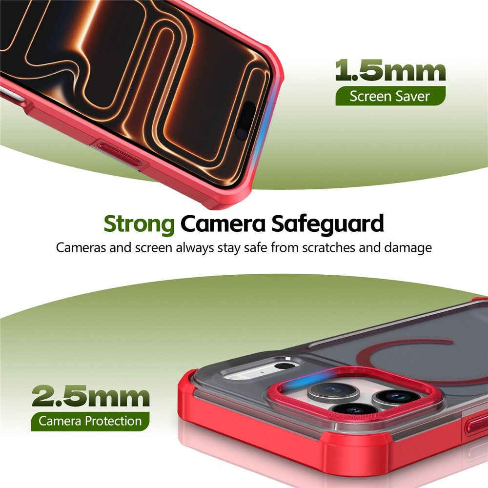 iPhone 17 Pro EIDERWOOD Matte Hybrid Plastic Case - MagSafe Compatible - Red