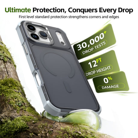 iPhone 17 Pro EIDERWOOD Matte Hybrid Plastic Case - MagSafe Compatible - Grey