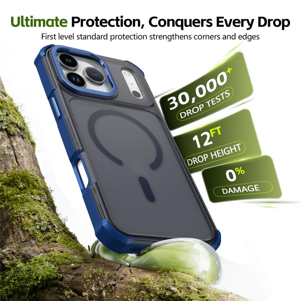 iPhone 17 Pro EIDERWOOD Matte Hybrid Plastic Case - MagSafe Compatible - Blue