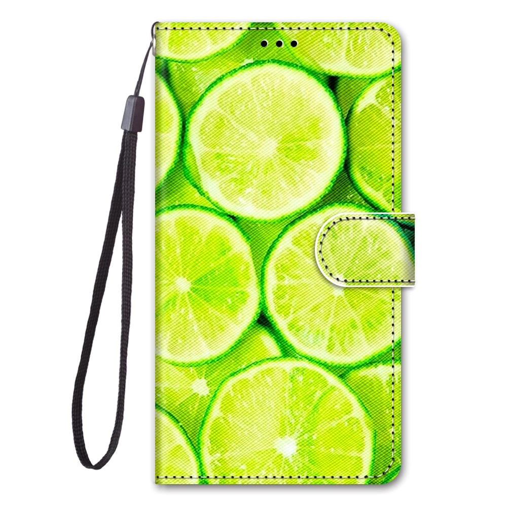 Sony Xperia 10 IV Leather Wallet Case w. Strap - Lime