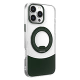 iPhone 17 EIDERWOOD Hybrid Case with Stand Function - MagSafe Compatible - Transparent / Gren