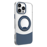 iPhone 16 Pro EIDERWOOD Hybrid Case with Stand Function - MagSafe Compatible - Transparent / Blue