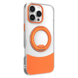 iPhone 14 Pro EIDERWOOD Hybrid Case with Stand Function - MagSafe Compatible - Transparent / Orange