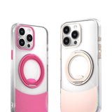 iPhone 17 EIDERWOOD Hybrid Case with Stand Function - MagSafe Compatible - Transparent / Orange