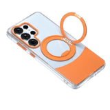 Samsung Galaxy S26 Ultra EIDERWOOD Hybrid Case with Stand Function - MagSafe Compatible - Transparent / Green