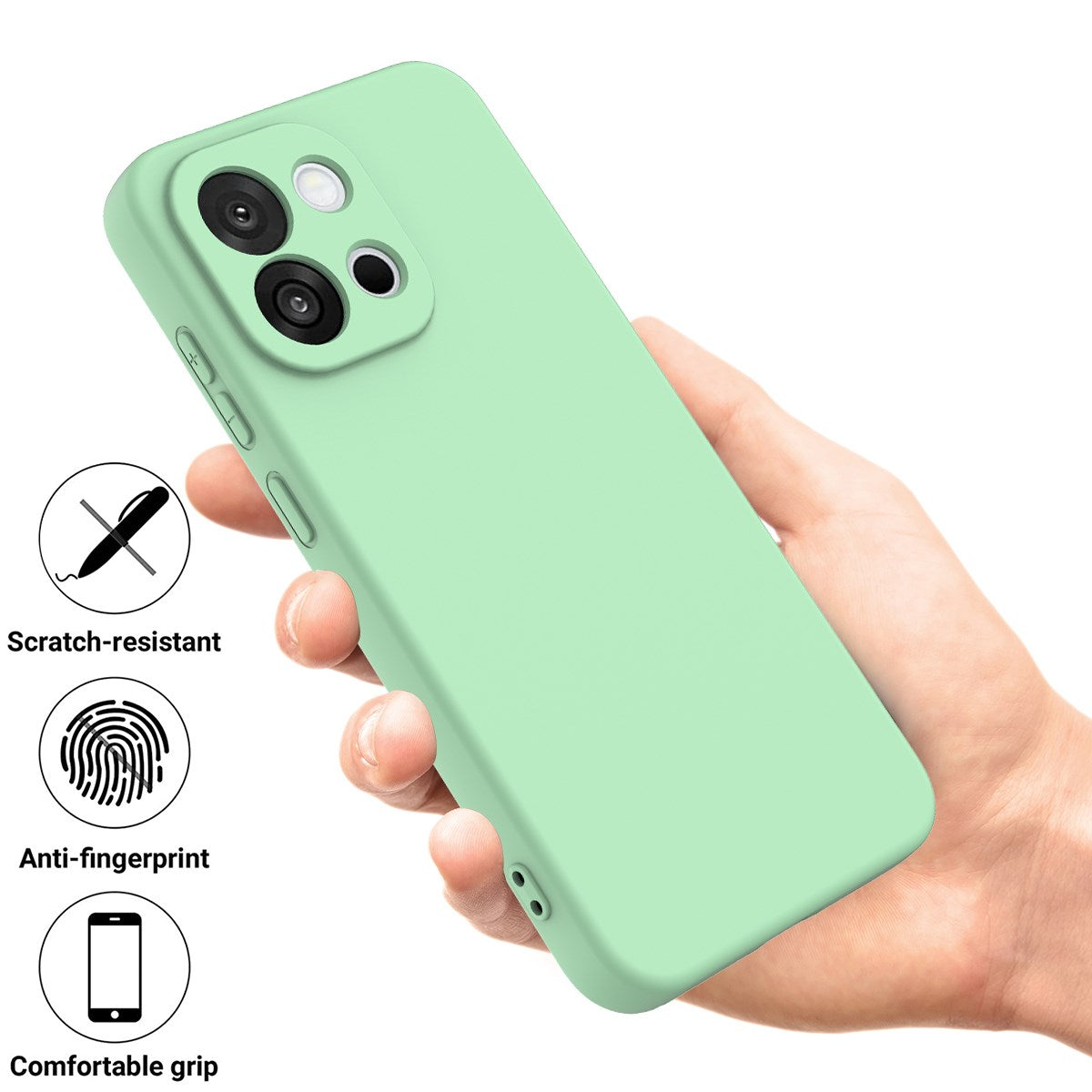 OnePlus Nord 6 EIDERWOOD Lined Silicone Case with Strap - Green