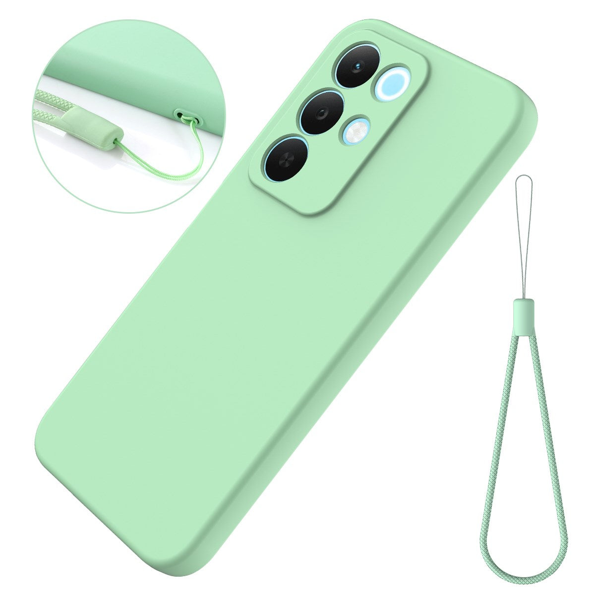Realme C100 EIDERWOOD Silicone Case with Strap - Green