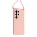 Samsung Galaxy S26 Ultra EIDERWOOD Lined Flexible Plastic Case w. Strap - Pink