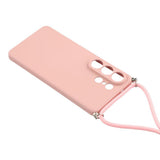 Samsung Galaxy S26 Ultra EIDERWOOD Lined Flexible Plastic Case w. Strap - Pink
