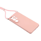 Samsung Galaxy S26 Ultra EIDERWOOD Lined Flexible Plastic Case w. Strap - Pink