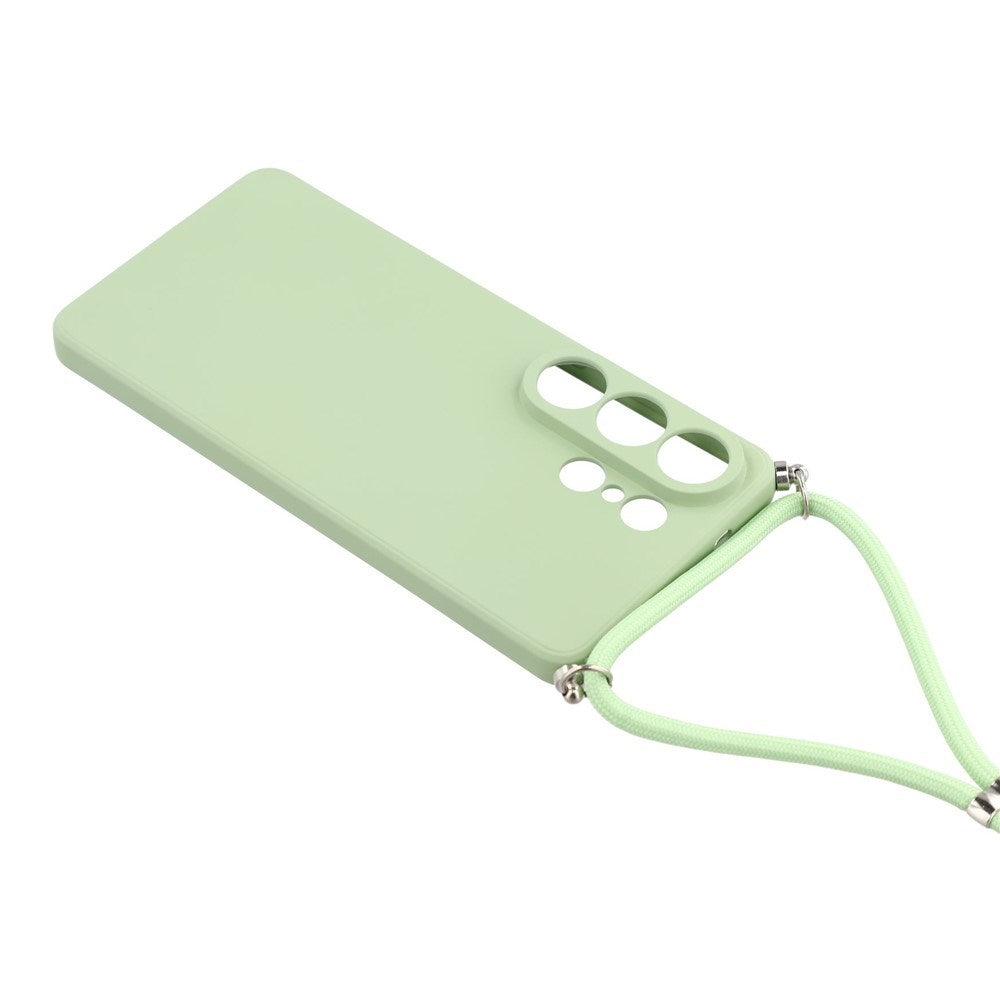 Samsung Galaxy S26 Ultra EIDERWOOD Lined Flexible Plastic Case w. Strap - Light Green
