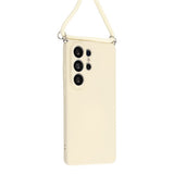 Samsung Galaxy S26 Ultra EIDERWOOD Lined Flexible Plastic Case w. Strap - Beige
