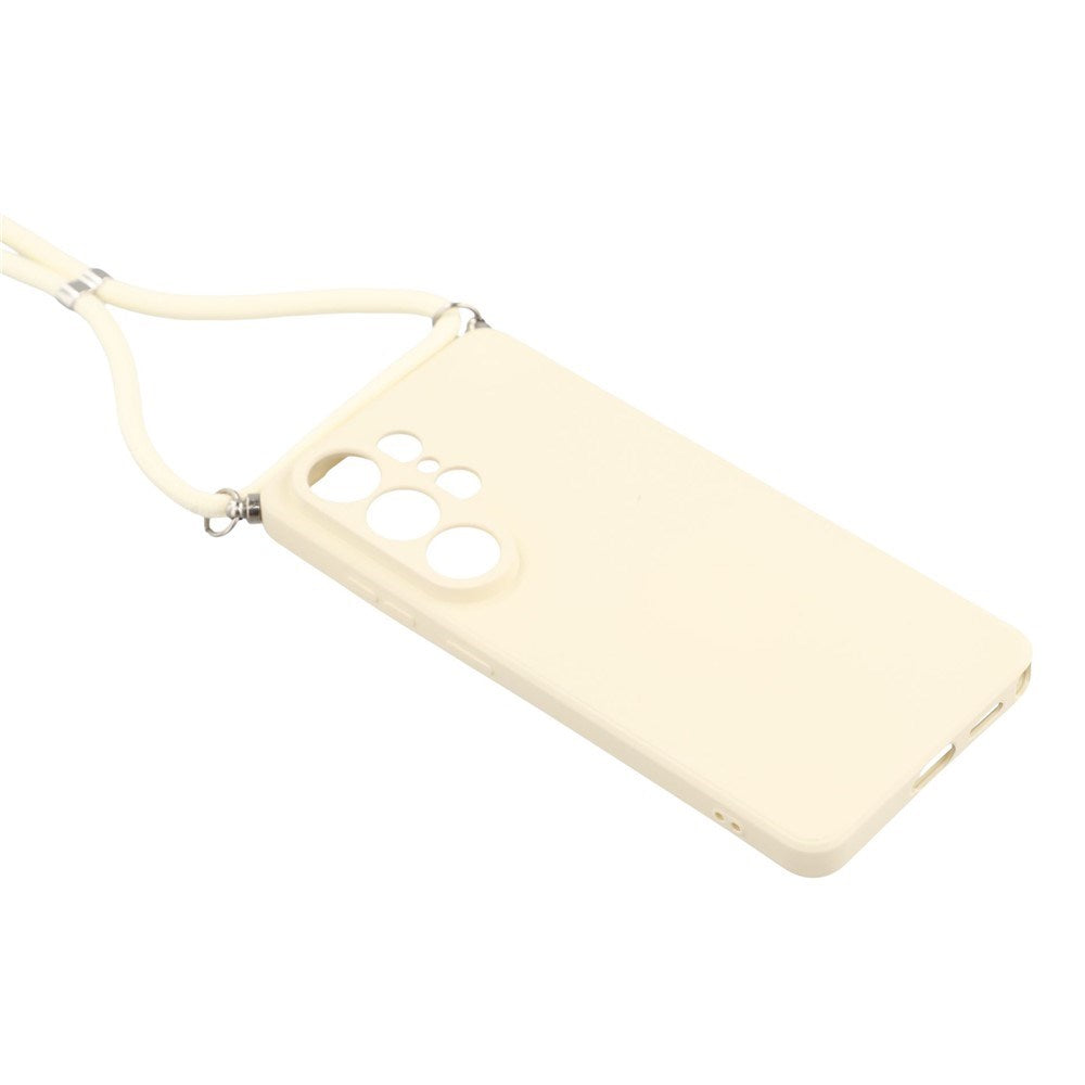 Samsung Galaxy S26 Ultra EIDERWOOD Lined Flexible Plastic Case w. Strap - Beige
