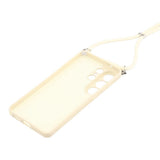 Samsung Galaxy S26 Ultra EIDERWOOD Lined Flexible Plastic Case w. Strap - Beige