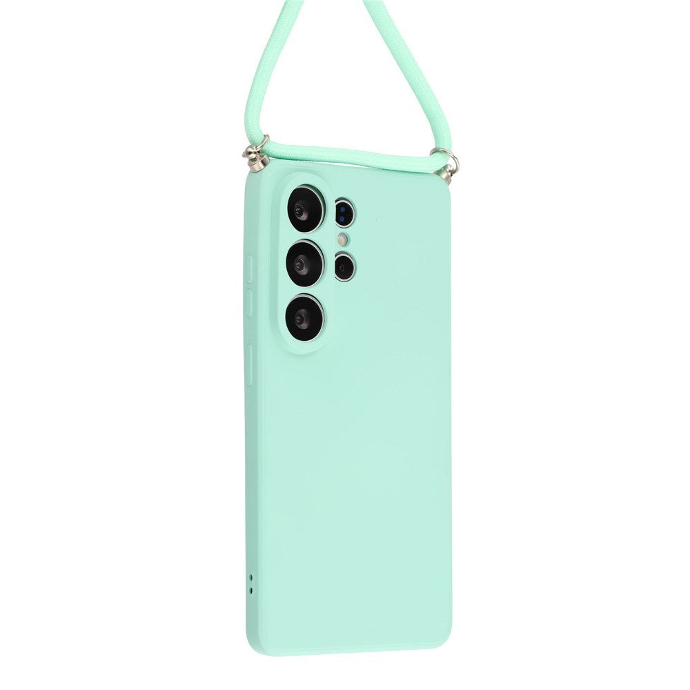 Samsung Galaxy S26 Ultra EIDERWOOD Lined Flexible Plastic Case w. Strap - Light Blue