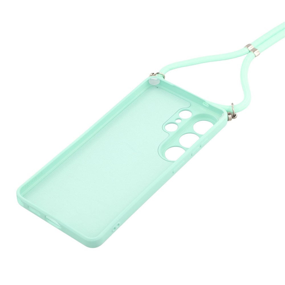 Samsung Galaxy S26 Ultra EIDERWOOD Lined Flexible Plastic Case w. Strap - Light Blue