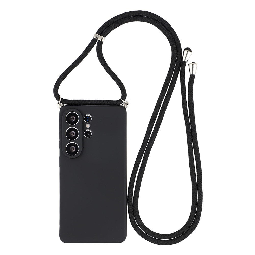 Samsung Galaxy S26 Ultra EIDERWOOD Lined Flexible Plastic Case w. Strap - Black