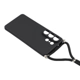 Samsung Galaxy S26 Ultra EIDERWOOD Lined Flexible Plastic Case w. Strap - Black
