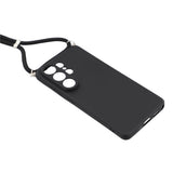 Samsung Galaxy S26 Ultra EIDERWOOD Lined Flexible Plastic Case w. Strap - Black